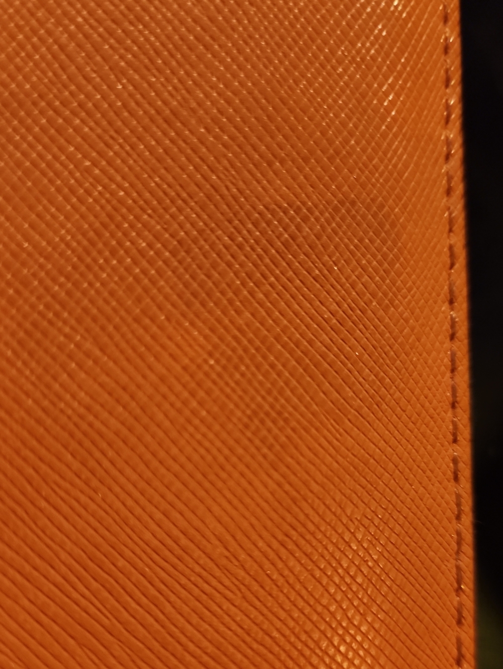 Coach Coral Or Salmon Color Saffiano Leather Zip Around Wallet - Picture 9 of 15